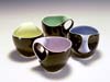 Porcelain Bicolor Coffee Cups by David Pier