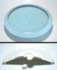 Porcelain Blue Cone Bowl by David Pier