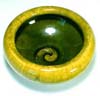Porcelain Chartreuse Bowl by David Pier